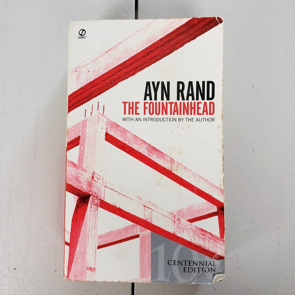 Signet Ayn Rand The Fountainhead Centennial Edition Mass Market Book VTG Fiction